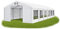 DAS COMPANY Partyzelt 6x12m Wasserdicht Weiß Zelt 560g/m² PVC Plane Ganzjährig Gartenzelt Winter ISD - Zeltgarage Winterfest - Dachzelt Hartschale - Zeltgarage - Winterzelt Pavillon - Weidezelt