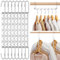 HOUSE DAY Space Saving Magic Hangers Pack of 20 Magic Hangers Metal Hanger Oragnizer Closet Space Saver Hangers