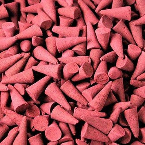 Ancient Wisdom Indische Räucherkegel - verschiedene Düfte - verschiedene Größen (100 Stück, Apfel-Zimt)