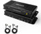 TESmart 2 Port HDMI KVM Switch 4K 3840x2160@60Hz 4:4:4 mit Tastatur und Maus Pass-Through 2 Stück 1,5m KVM Kabeln unterstützt USB 2.0 Geräte Steuerung von bis zu 2 Computern/Servern/DVRs-schwarz