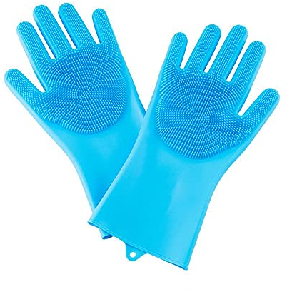 MZY1188 1 Paire de Gants de Vaisselle en Silicone - Gants de Nettoyage Magiques réutilisables, Gants de ménage en Caoutchouc pour Cuisine/Voiture/Salle de Bain