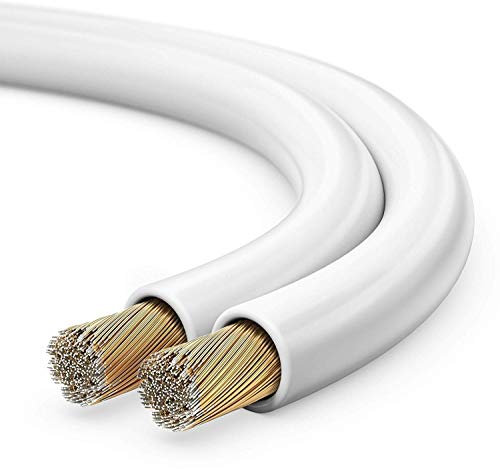 Sonero S-SC2250W-25 Cables para Altavoces CCA, 25 m, Blanco