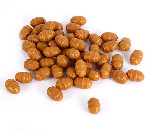 Qiter Fischköder, Karpfenangeln Weiche schwimmende künstliche Tiger-Nuss-Köder Pop-up-Terminal-Tackle-Pellets(50pcs)