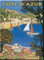 TNND Cote D'Azur Frankreich, französischer Meer, Strand, schickes Metallschild, Blechschild, 20,3 x 30,5 cm