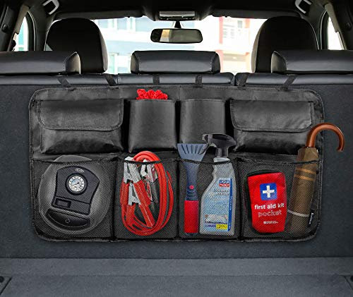 Vivo Technologies 8 Pocket Car Boot Organiser Tidy Back Seat Storage Hanging Accessories Large