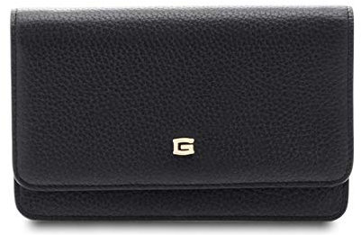 GIUDI ® - Geldbörse für Damen, Umhängetasche, echtes Leder, gehämmertes Kalbsleder, Smartphone-Tasche, Made in Italy