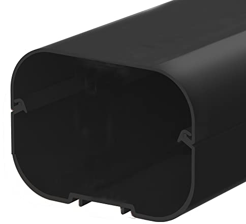Kabelkanal/Kanal T 100 EXC 2 Meter Lang schwarz für Leitung Klimaanlage oder Netzwerkkabel etc.