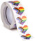 Progress Herz-Aufkleber für LGBTQ Pride Parades and Events Regenbogenflagge herzförmige Aufkleber auf einer Rolle