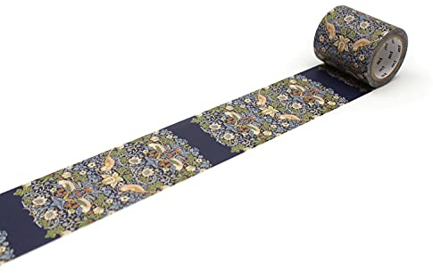 MT Morris & Co. Washi Abdeckband, 50 mm x 7 m, Erdbeerdieb Indigo/Mineral