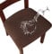 LANSHENG Stuhlbezug Sitzfläche Waschbarer Stretch Wasserdicht Jacquard Bezug für Stühle Esszimmerstuhl Sitzbezug Stuhlsitzbezüge 4er Set Kaffee Stuhl Sitzbezug für Zuhause,Küche