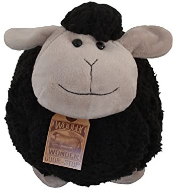 House of Marbles Woolly Sheep Doorstop Black