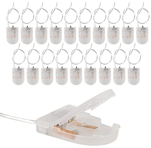 20pcs cr2032 Battery Holder, CR2032 Battery Holder with Switch, Coin Cell Holder, 1 x 3V CR2032 Button Coin Cell Battery Holder with Leads On Off Switch (transparent)
