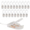 20pcs cr2032 Battery Holder, CR2032 Battery Holder with Switch, Coin Cell Holder, 1 x 3V CR2032 Button Coin Cell Battery Holder with Leads On Off Switch (transparent)