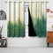 Gardinen Waldmotiv, Uiioooazy Vorhänge Blickdicht Grün Blätter Pflanzen Baum Motiv Thermovorhang Polyester Schattierungsvorhänge Verdunkelungsvorhänge mit Ösen für Schlafzimmer Wohnzimmer, 140x175cm