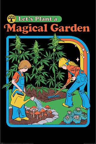 empireposter Steven Rhodes - Let´s Plant a Magical Garden - Poster Plakat Druck - Größe 61x91,5 cm