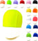 Auriculares de natación profesionales de poliéster monocolor – Descuentos cantidad – Gorro de piscina unisex de efecto parpadeante. Cantidad de paquetes de 50-100-250-500-1000 unidades. (FLUO