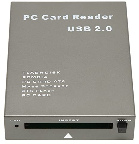 Focket PCMCIA-Kartenleser, USB 2.0 PCMCIA-Speicherkartenleser 68 Pin Schnelle Geschwindigkeit USB-Kartenleser PC-Karte, Keine Verzögerung, Unterstützt 20 MB-20 G für PC ATA-Karte PCMCIA