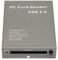 Focket PCMCIA-Kartenleser, USB 2.0 PCMCIA-Speicherkartenleser 68 Pin Schnelle Geschwindigkeit USB-Kartenleser PC-Karte, Keine Verzögerung, Unterstützt 20 MB-20 G für PC ATA-Karte PCMCIA