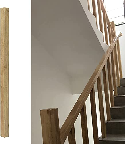 OKUOKA Rampe d’escalier Garde Corps Balustrade en Bois Fuseau Penthouse Villa Balcon, Colonne de Garde - Corps Interne Utilisez Le kit Complet 85 CM / 95 cm de Hauteur, Peut être coupé (Size : Thin W