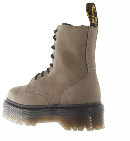 Dr. Martens Herren 8 Eye Boots, Nickel Grey Milled Nubuck Wp, 42 EU