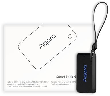 Aqara Tarjeta NFC para Cerradura Inteligente U200, Tarjeta de Acceso para Cerradura de Puerta U200, 1 UNIDAD