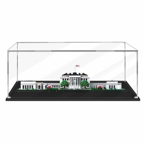 Vitrine für Lego Weißes Haus 21054, transparente Acryl-Vitrine (Lego-Set Nicht im Lieferumfang enthalten)(2mm)