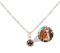 OTXIXTO Personalisierte 925 Sterling Silber Foto Projektion Anhänger Halskette Bild Innen mit 100 Love Sprachen Charme Schmuck Erinnerung Geschenk für Frauen Mutter Freundin - B2