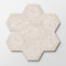 Alwayspon 12 Stück sechseckige LVT Bodenbelag Peel and Stick LVT Fliesenaufkleber, wasserdichte Vinylbodenfliesen für Wohnkultur DIY, 30 x 25 cm, marokkanisches Natur, T034