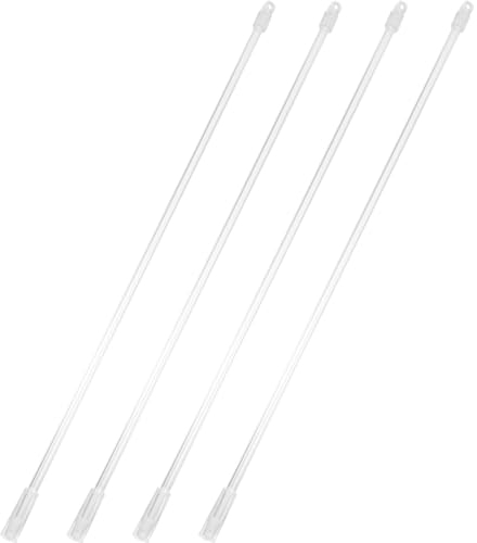 TOVINANNA 4 Set Asta Apri Finestra Lungo Per Finestra Bacchetta Cieca in Fibra Di Gancio Per Bacchetta Per Tapparelle Tirante Per Tende Accessori Pom Targa Cieca Con Gancio