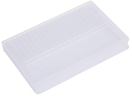 Eiudxue Boîte de rangement vide à 20 emplacements pour forets à ongles en acrylique transparent