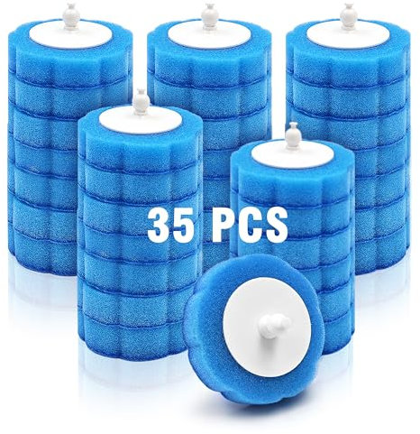NEWE Escobilla Desechable WC Recambios 35PCS, Adecuado para Cepillo de Inodoro con Pinzas