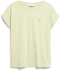 ARMEDANGELS Damen T-Shirt aus Bio-Baumwolle IDAARA T-Shirt Loose Fit Pastel Green