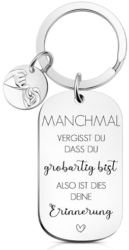 Otuuz Inspirierender Metall Schlüsselanhänger Manchmal Vergisst Du Dass Du Großartig Bist Schlüsselanhänger Mutmacher Geschenk Abschiedsgeschenk Schlüsselanhänger für Frauen (Militärausweis Stil)