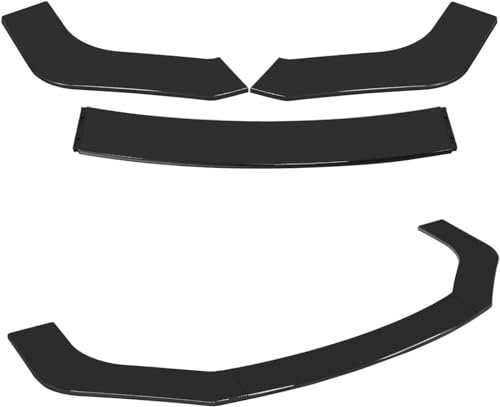 LYCREW Voiture Becquets Avant pour Peugeot 406 Coupé 8C / 406 Sedan 8B 1996-2005, Pare-Chocs Avant Kit de Corps de Lèvre, Lèvre De Pare-Chocs Avant,ShinyBlack