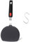Spatule à crêpes en silicone, large spatule en silicone avec poignée allongée, spatules de cuisson résistantes à la chaleur de 315,6 °C pour ustensiles de cuisine antiadhésifs, grands ustensiles de