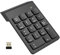 NOOX Pavé numérique sans fil, clavier numérique numpad, clavier USB 10 touches, essentiel de la comptabilité de bureau, accessoires pour ordinateurs portables, Chromebook, Notebook, EliteBook,