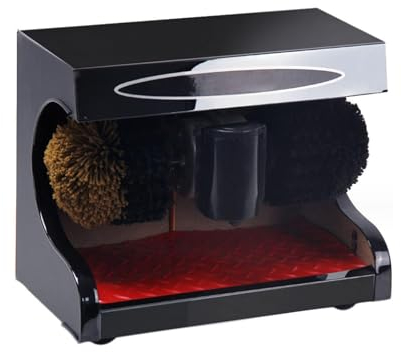 HACSYP Cireuse de Chaussures Intelligente - Cireuse de Chaussures avec Brosse Douce et Dure, cireuse de Chaussures électrique à Induction Automatique, Facile à Nettoyer