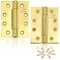 Lot de 2 charnières 100 x 76 mm en acier inoxydable 304 - Roulement caché - Charnières de porte en bois - Pour l'extérieur - Charnière pour charges lourdes
