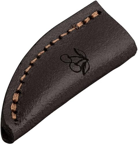 KIRSCHEN Schneidenschutz – Schutz für Kirschen Kerbschnitzmesser, Klingenschutz aus Leder, Messerschutz 8505058