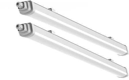 V-TAC Wannenleuchte Feuchtraumlampe Kellerlampe Deckenleuchte LED Garagenleuchte Hallenlampe, IP65, 36W 4320lm 4000K neutralweiß, L 120 cm, 2er Set