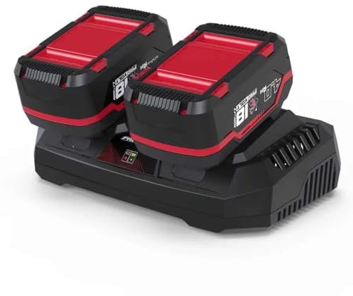 Güde Ladegerät & Akkupack Starter-Kit LGAP 2-18-3040 (18 V, 2X 4,0 Ah Akkupack und 3 A Doppelladegerät, Akkuleistung 72 Wh, Schnelladen in 96 min, passend für alle Geräte aus der 18V E³ Akkuserie)