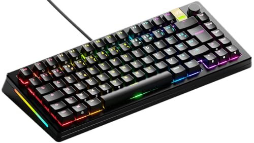 Glorious Gaming GMMK 3 Pro HE : Clavier réactif, Effet Hall, Corps alu modulaire, taux de Polling 8K, switches MX et magnétiques (Hot Swap), Joints modulaires, TKL 75%, française AZERTY - Noir