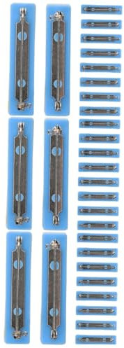 NUOBESTY 3 Sätze Brosche Zubehör Bürozubehör Büro Materialien Selbstklebende Sicherheitsnadel Sicherheits-Clip Anstecknadel Aus Kunststoff Broschennadel-rückseite Metall 10 Stück * 3