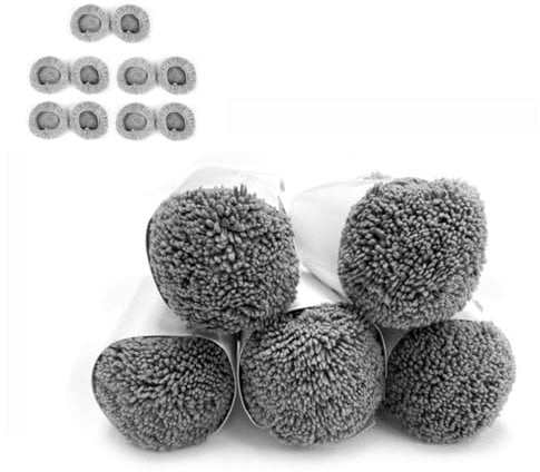 HUTT DDC55/DDC5/C6 Mopas de Repuesto Para Robot de Limpieza de Ventanas, Accesorios Lavables, 5 mopas Dobles