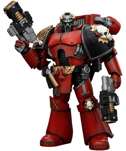 JOYTOY Warhammer 40k Blood Angels, 1/18 Blood Angels Angel's Tears Squad Arch-Erelim with Volkite Serpentas Action Figure Collect Model