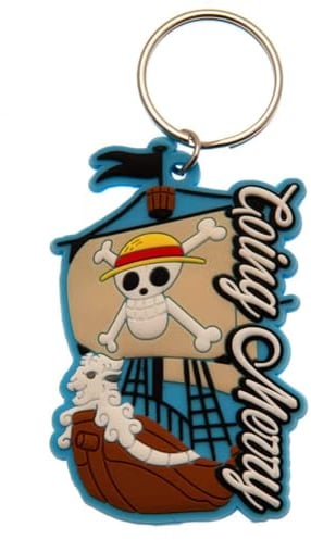 One Piece Live Action The Going Merry PVC Keyring (One Size) (Blue/White/Brown)