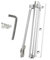 Leichte Türschließer aus Aluminiumlegierung, leicht federleicht, federbelastet, einstellbar, automatisch für Wohn- und Geschäftszwecke montiert (180 mm Silbrig mit 5 Schrauben)