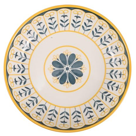 VINTORKY Assiette Céramique Créative Pour Fruits Salade Et Plats Cuisinés Assiette Ronde Multifonctionnelle Pour Service Adaptée Au Four Cuisine