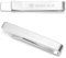HONEY BEAR 1.57inch Herren Kinder Krawattennadel Krawattenklammer für schmale Krawatten Tie Clip 4cm (Gebürstetes Silber 4cm Upgrade mit Box)