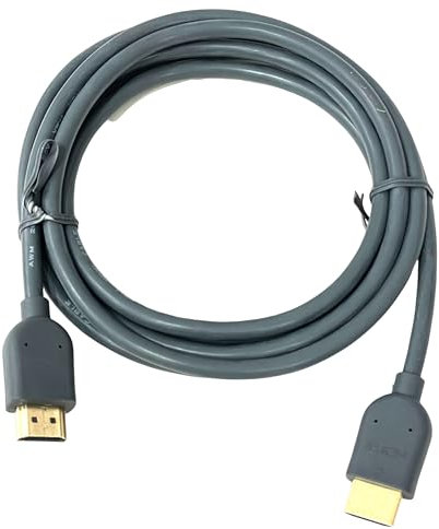 OPAX51 Cable HDMI 2m Alta Velocidad Compatible con Television, consolas, PC Gaming, Portátiles, color Gris 51hdmi2
